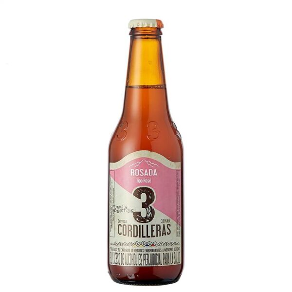 3 CORDILLERAS ROSADA EN BOTELLA X 330 ML