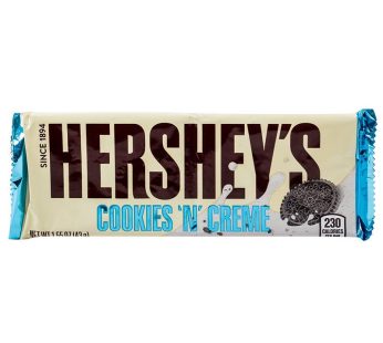 CHOCOLATINA HERSHEYS COOKIES N CREAM x 43 g