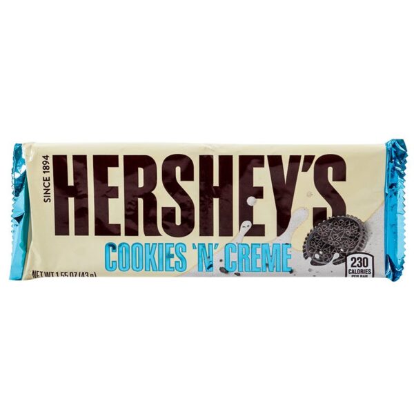 CHOCOLATINA HERSHEYS COOKIES N CREAM x 43 g