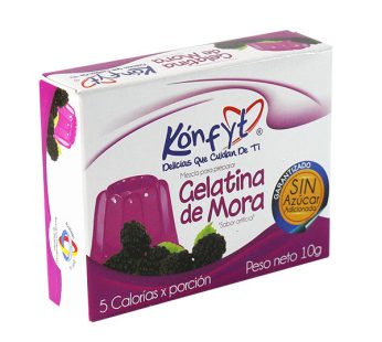 GELATINA DE MORA SIN AZUCAR ADICIONADA KONFYT X 10 g