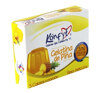 GELATINA DE PIÑA SIN AZUCAR ADICIONADA KONFYT X 10 g