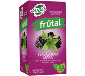 TISANAS JAIBEL YERBABUENA MORA X 20 UND