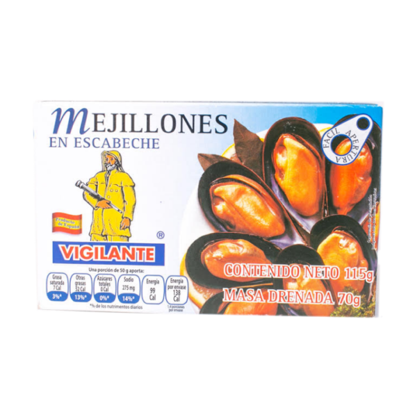 MEJILLONES ESCABECHE VIGILANTE X 115 g