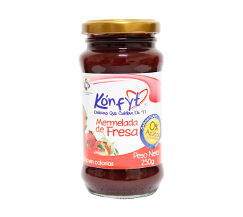 MERMELADA DE FRESA SIN AZUCAR ADICIONADA KONFYT X 250 g