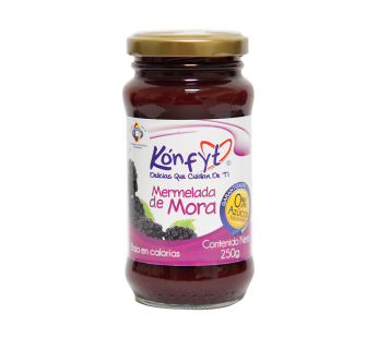 MERMELADA DE MORA SIN AZUCAR ADICIONADA KONFYT X 250 g
