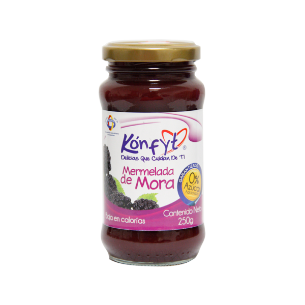 MERMELADA DE MORA SIN AZUCAR ADICIONADA KONFYT X 250 g