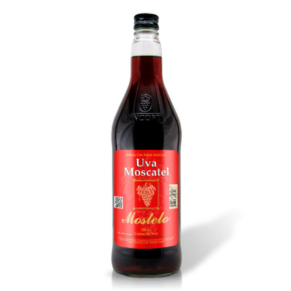 BEBIDA SIN ALCOHOL SABOR UVA MOSCATEL MOSTELO X 750 ml