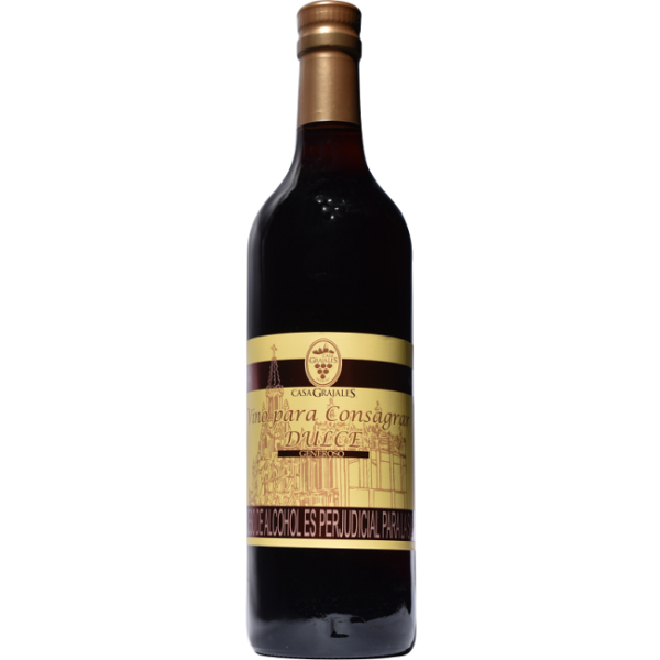 VINO TINTO PARA CONSAGRAR DULCE GRAJALES X 750 ml