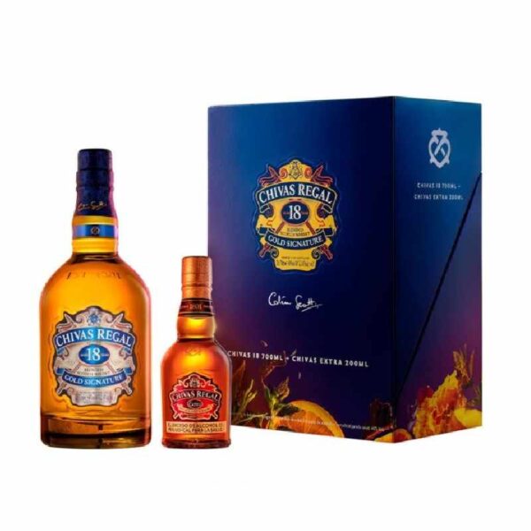WHISKY CHIVAS REGAL 18 AÑOS X 700 ML + EXTRA 200 ML