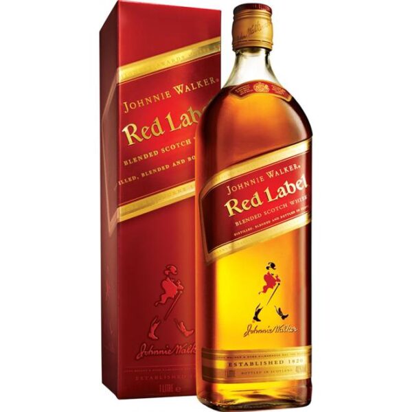 WHISKY JOHNNIE WALKER SELLO ROJO X 1000 ML