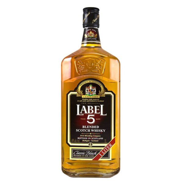 WHISKY LABEL 5 X 1 L